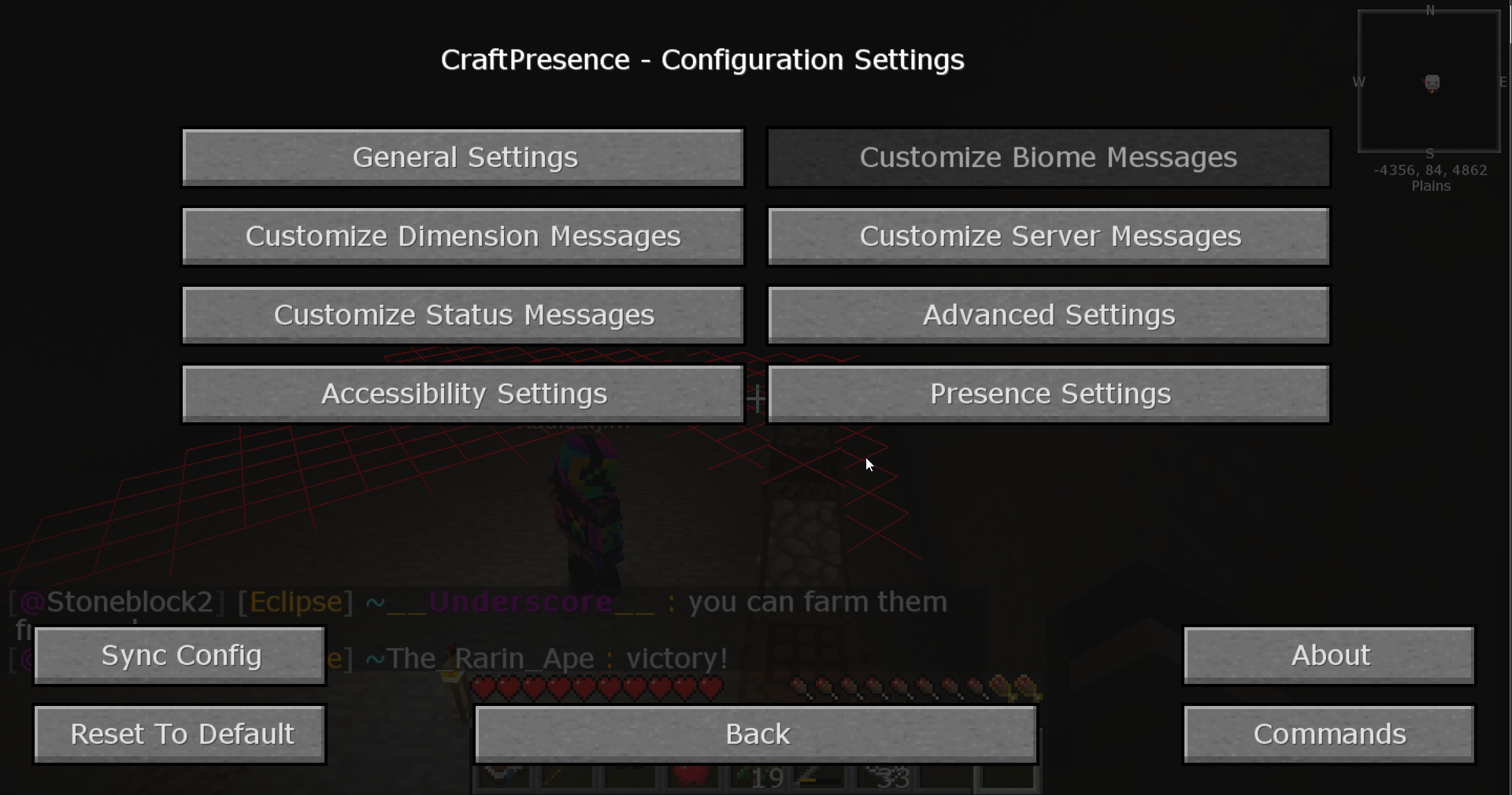 Craft Presence GUI